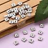 Brass Rhinestone Spacer Beads RSB072-07S-2
