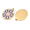304 Stainless Steel & Enamel Pendants RB-CBA5A59-03G-05-2