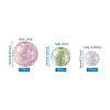 Transparent Crackle Acrylic Beads CACR-TA0001-03-8