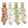 4 Rolls 4 Colors Satin Frayed Ribbon SRIB-TA0001-19-1