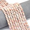 Natural Red Netstone Beads Strands G-P575-A15-6x4mm-1