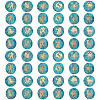 24Pcs 12 Styles Synthetic Turquoise Beads G-PH0002-77-1