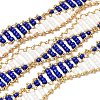 Handmade Glass Seed Beaded Chains CHC-K017-01G-01-1