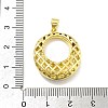 Rack Plating Brass Micro Pave Cubic Zirconia Pendants KK-D359-38G-3