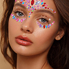 Globleland 12 Sets 12 Styles Self Adhesive Acrylic Rhinestone Face Gems Stickers AJEW-GL0004-49-6