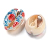 Printed Natural Shell Beads BSHE-G037-01E-2