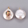 Natural Cultured Freshwater Pearl Pendants PEAR-F008-32G-G-2