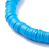 Handmade Polymer Clay Heishi Beads Stretch Bracelet BJEW-JB07453-10