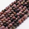 Natural Rhodonite Beads Strands X-G-D840-59-4mm-1