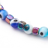 Colorful Evil Eye Lampwork Stretch Beaded Bracelets Sets BJEW-JB05931-3