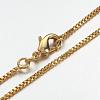 Brass Chain Necklaces MAK-F013-02G-2
