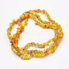 Handmade Millefiori Glass Beads Strands GLAA-F067-04B-2