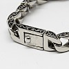 Fashionable 316 Stainless Steel Curb Chain Bracelets BJEW-F048-53-3