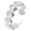 Vintage Titanium Steel Shell Open Cuff Rings for Men and Women DB2106-1-1