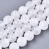 Natural Selenite Beads Strands G-N328-025B-01-1