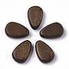 Painted Natural Wood Beads WOOD-R265-04D-1
