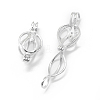 925 Sterling Silver Cage Pendants STER-L055-038P-2