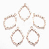 Rack Plating Alloy Open Back Bezel Pendants LS-X-PALLOY-Q351-06RG-FF-1