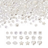 Biyun 500Pcs 10 Style ABS Plastic Imitation Pearl Beads KY-BY0001-02-15