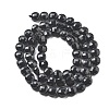 Natural Black Onyx(Dyed & Heated) Beads Strands G-C179-A10-02-3