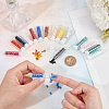  672~800pcs 16 Colors Opaque Acrylic Slide Charms OACR-NB0001-48-3