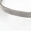 304 Stainless Steel Mesh Bracelets BJEW-D290-01-2
