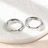 Tarnish Resistant 304 Stainless Steel Hoop Earrings LS-EJEW-P177-P-16-3