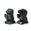 Natural Indian Agate Horse Figurine DJEW-N005-01G-1