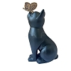 Cat Shape with Butterfly Resin Display Decorations PW-WGAE73B-01-5