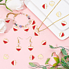 SUNNYCLUE 60Pcs Light Gold Alloy Enamel Pendants ENAM-SC0002-31-3