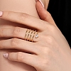 925 Sterling Silver Wrap Finger Rings RJEW-Z040-06G-2