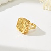 Hollow Square Brass Open Cuff Rings for Women TF4137-5