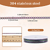 5M Ion Plating(IP) 304 Stainless Steel Curb Chains CHS-SC0001-10-2