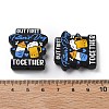 Father's Day Silicone Beads SIL-V006-02F-3