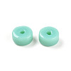 Opaque Solid Color Glass Beads X1-GLAA-N007-6x3mm-A04-2