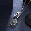 Thai 925 Sterling Silver Pendant Necklaces NJEW-BB32716-4