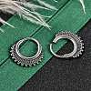 316 Surgical Stainless Steel Hoop Earrings EJEW-G416-33AS-3