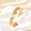 304 Stainless Steel Cuff Bangles for Women LS-BJEW-B120-02G-02-1