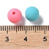 Rubberized Style Imitated Silicone Acrylic Beads MACR-D029-01B-3