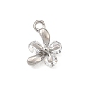 Brass Micro Pave Clear Cubic Zirconia Charms CU-CBA3D76-03P-02-2