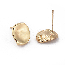 Brass Stud Earring Findings X-KK-S348-414