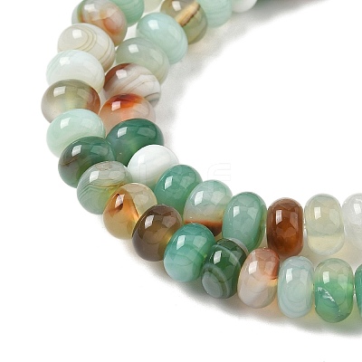 Natural Banded Agate Beads Strands G-F790-I01-01N-1