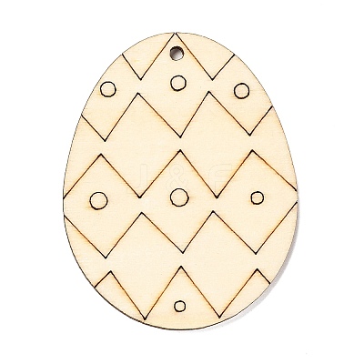 DIY Crafts Easter Egg Shape Cutouts Pendants LS-AJEW-P087-B01-02-1