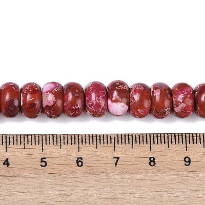 Dyed Synthetic Imperial Jasper Beads Strands G-P529-E01-A06-1