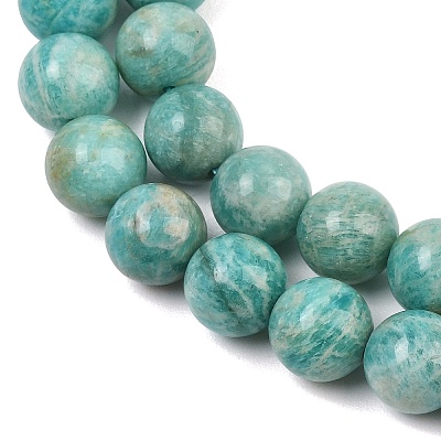 Natural Amazonite Beads Strands G-F461-12-10mm-01-1