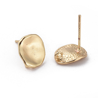 Brass Stud Earring Findings X-KK-S348-414-1
