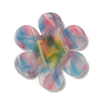 Two Tone Acrylic Big Pendants LS-OACR-B008-D01-1