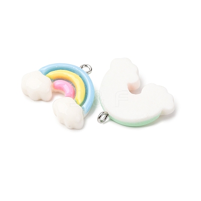 Opaque Resin Pendants RESI-K048-05-1