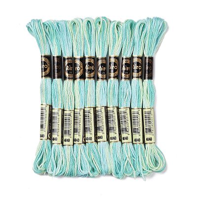 10 Skeins 6-Ply Polyester Embroidery Floss OCOR-K006-A26-1