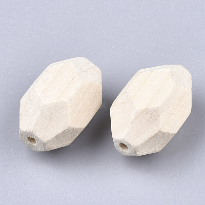 Unfinished Wood Beads WOOD-Q039-03-1